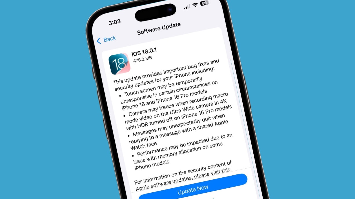 Apple Enhances Device Stability with Bug Fixes in iOS 18.0.1 and macOS Sequoia 15.0.1 Updates