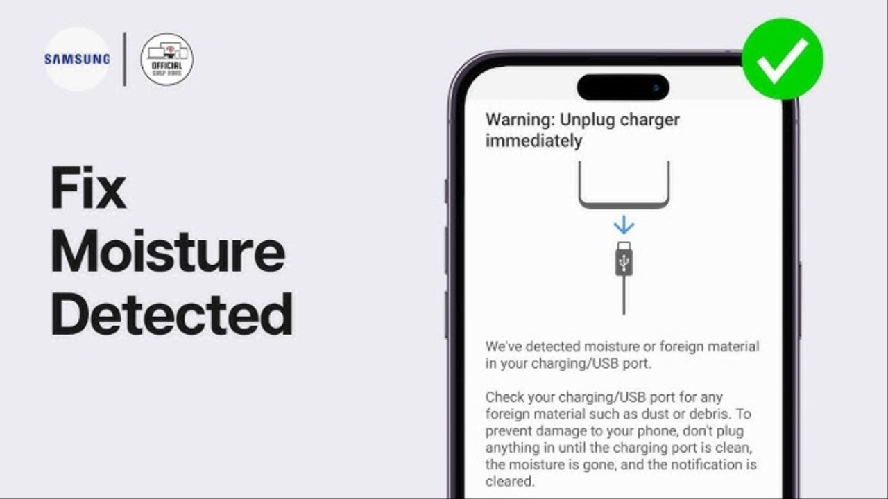 Samsung Recommends Cache Clearing to Fix Persistent Moisture Detection Warnings on Galaxy Phones