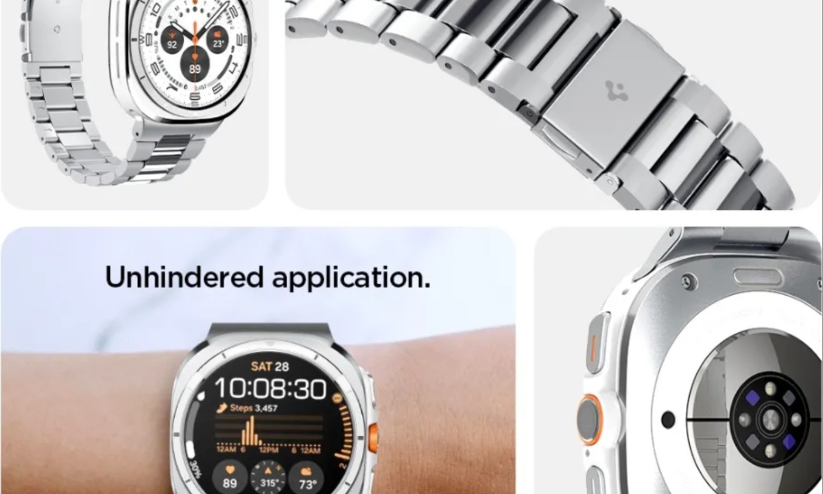 Spigen Introduces Stylish Stainless Steel Band for Samsung Galaxy Watch Ultra at an Affordable Price